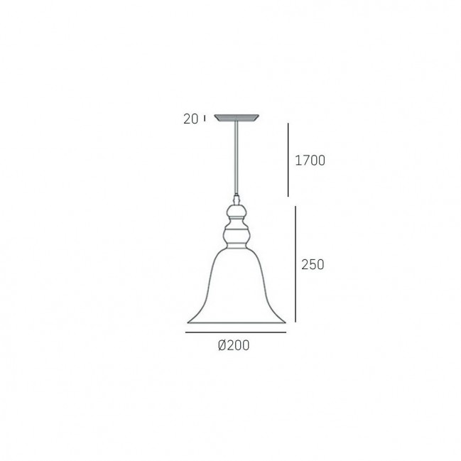 Lampa wisząca Paris czarna