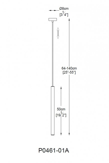 LAMPA WISZĄCA LED LOYA CHROM