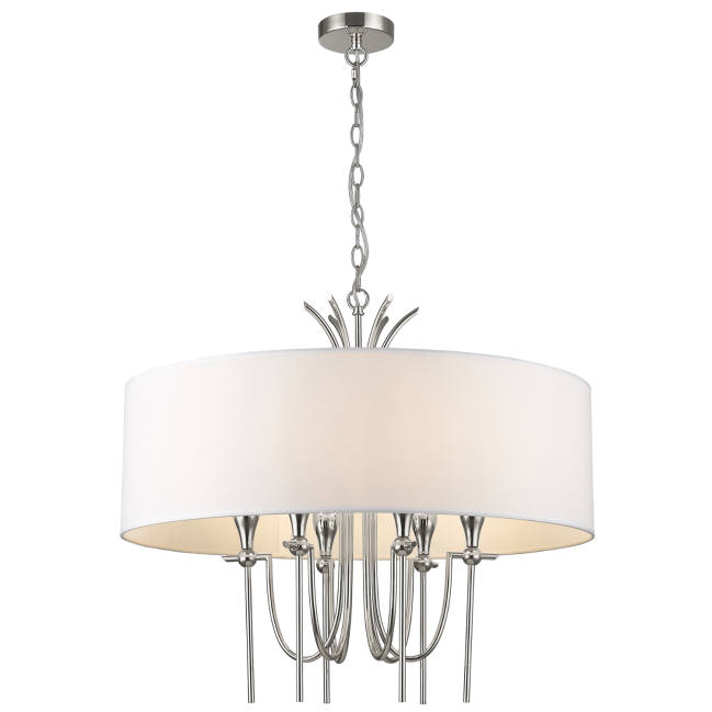 Lampa wisząca Las Vegas w kolorze niklu