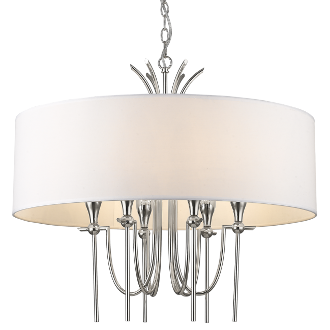 Lampa wisząca Las Vegas w kolorze niklu