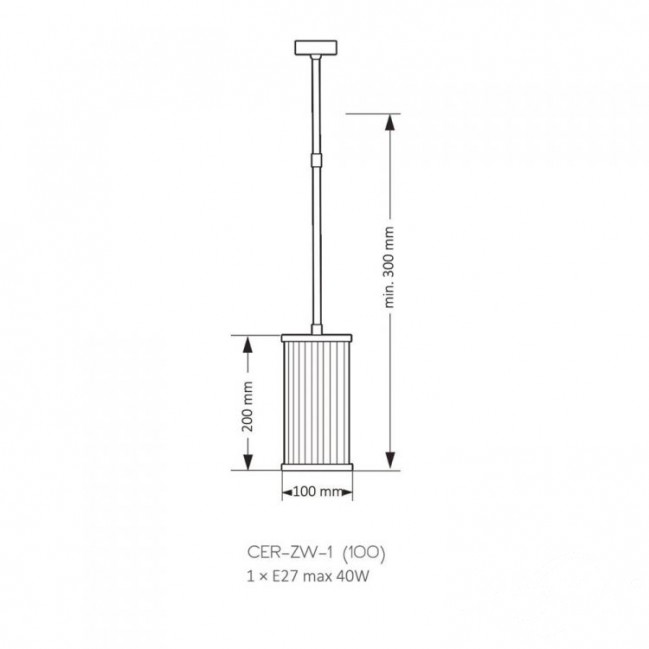 LAMPA WISZĄCA CERO ZŁOTA
