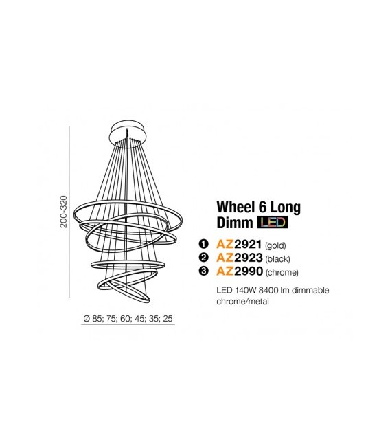 WHEEL 6 LONG DIMM