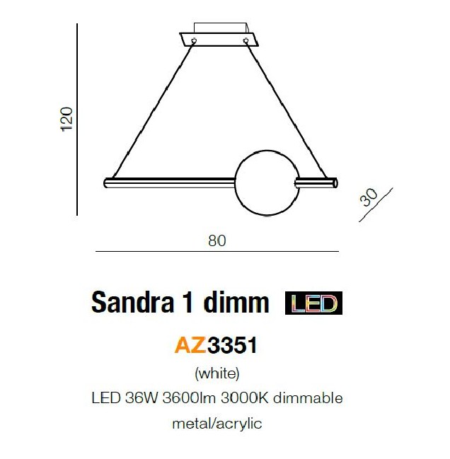 SANDRA 1 LED DIMM
