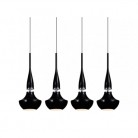 LAMPA WISZĄCA TASOS 4 CZARNA