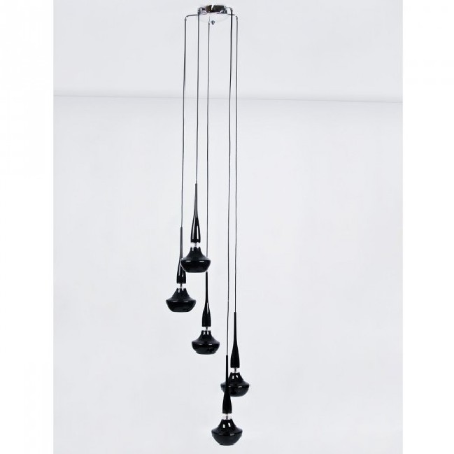 LAMPA WISZĄCA TASOS 5 CZARNA