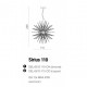 LAMPA WISZĄCA SIRIUS 110 COPPER