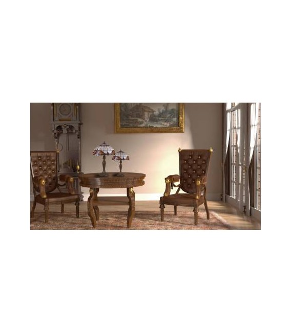 LAMPA STOŁOWA WITRAŻ