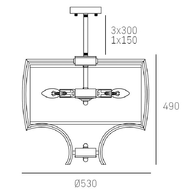 Lampa wisząca Faro nikiel z białym abażurem
