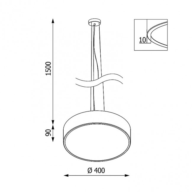 LAMPA WISZĄCA ABA 40