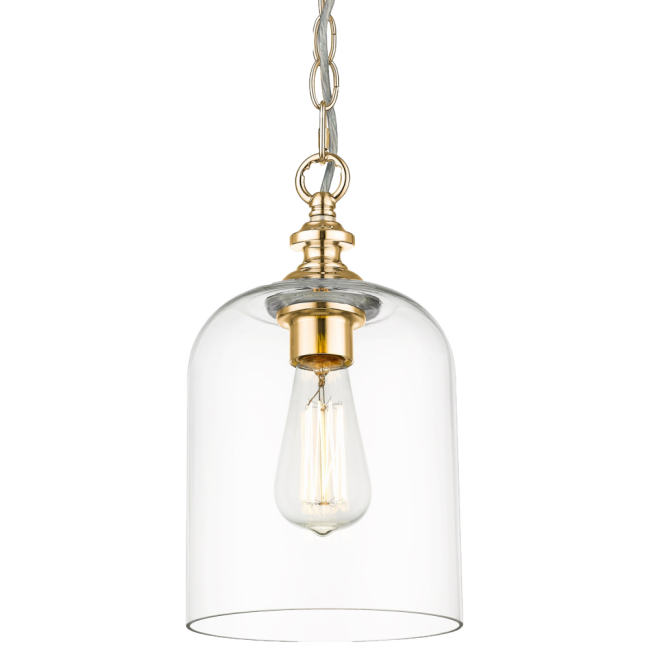 Lampa wisząca Prague w kolorze złotym