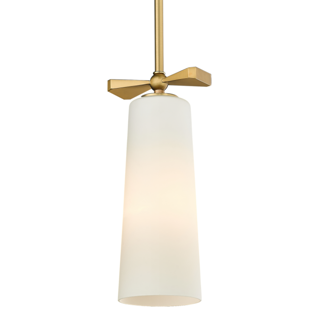 Lampa wisząca Bow w kolorze mosiądzu
