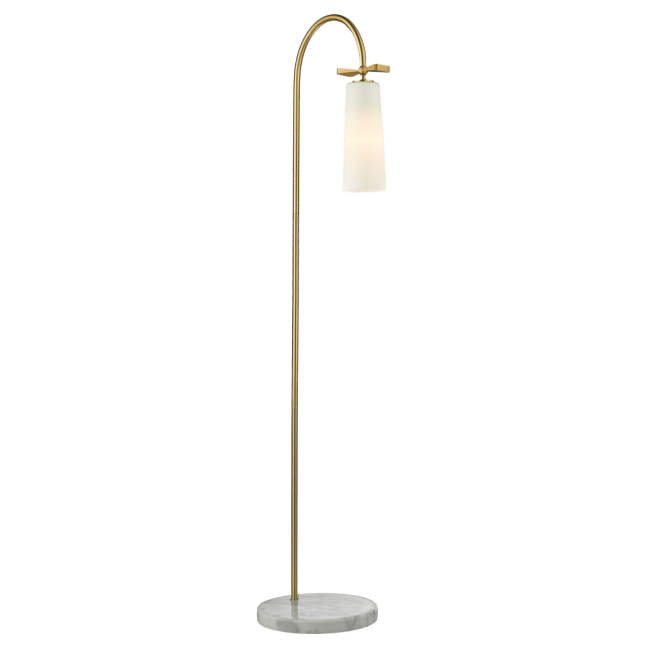 Lampa podłogowa Bow w kolorze mosiądzu