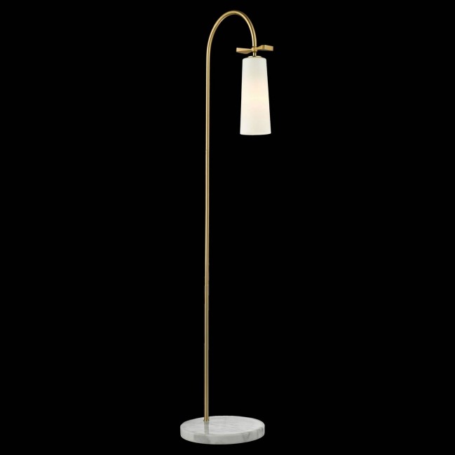 Lampa podłogowa Bow w kolorze mosiądzu