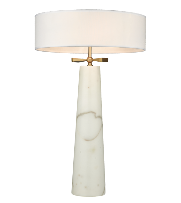 Lampa stołowa Bow w kolorze mosiądzu
