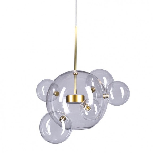 Lampa wisząca Bubbles 5+1 gold - Od ręki