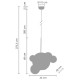 Lampa wisząca Bubbles 5+1 gold - Od ręki