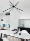 LAMPA WISZĄCA SPIDER LED CZARNA