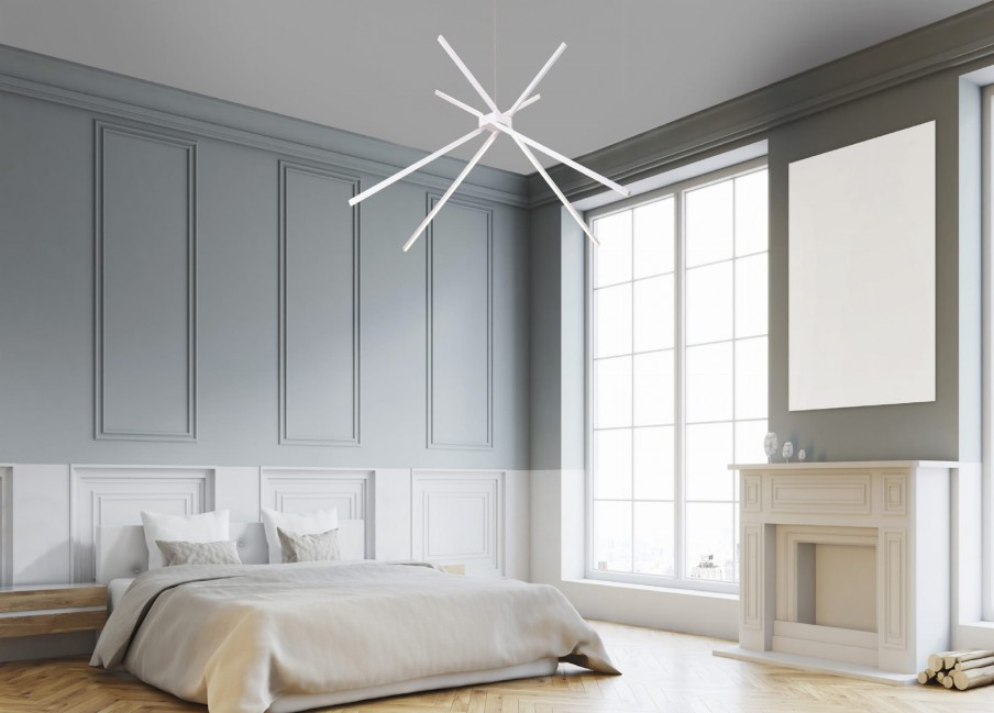LAMPA WISZĄCA SPIDER LED BIAŁA