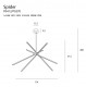 LAMPA WISZĄCA SPIDER LED BIAŁA