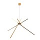LAMPA WISZĄCA SPIDER LED ZŁOTA