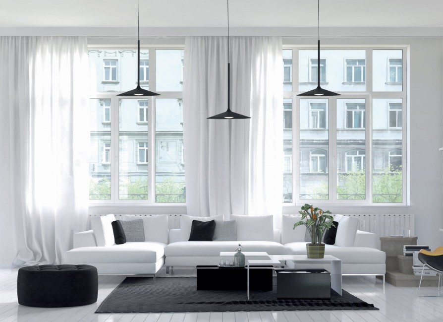 LAMPA WISZĄCA HANA LED CZARNA