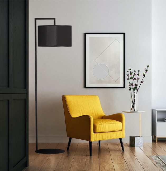 LAMPA PODŁOGOWA SIMONE BLACK