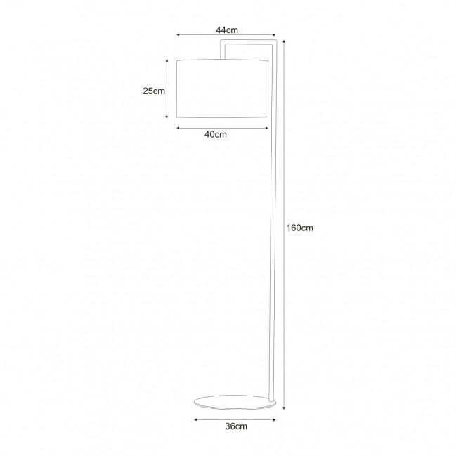 LAMPA PODŁOGOWA SIMONE BLACK