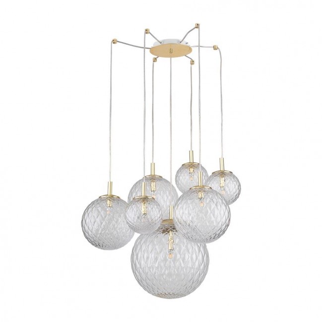 LAMPA WISZĄCA CADIX 7 ZŁOTA