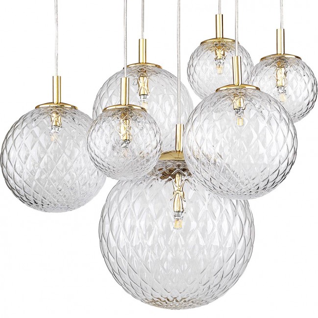 LAMPA WISZĄCA CADIX 7 ZŁOTA