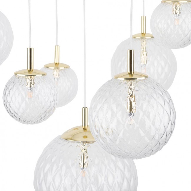 LAMPA WISZĄCA CADIX 7 ZŁOTA