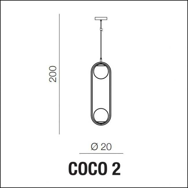 LAMPA WISZĄCA COCO 2