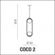 LAMPA WISZĄCA COCO 2
