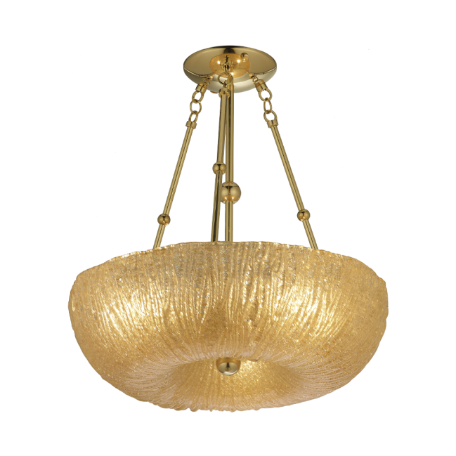 Lampa wisząca Button 45 - mosiądz polerowany - złoty