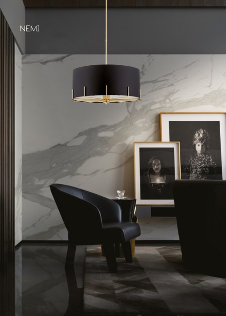 LAMPA WISZĄCA NEMI ZŁOTA