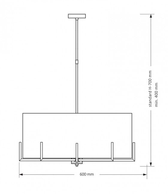 LAMPA WISZĄCA NEMI ZŁOTA