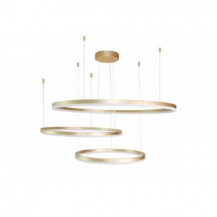 LAMPA WISZĄCA HALO 100+80+60 DIMM ZŁOTA