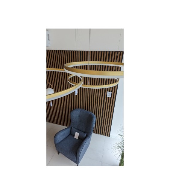 LAMPA WISZĄCA HALO 100+80+60 DIMM ZŁOTA