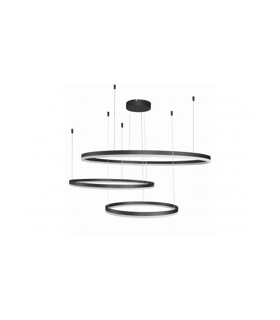LAMPA WISZĄCA HALO 100+80+60 DIMM CZARNA