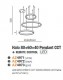 LAMPA WISZĄCA HALO CCT + REMOTE CONTROL ZŁOTA