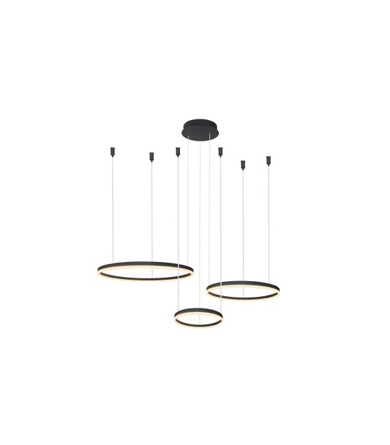LAMPA WISZĄCA HALO CCT + REMOTE CONTROL CZARNA
