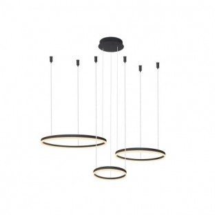 LAMPA WISZĄCA HALO CCT + REMOTE CONTROL CZARNA