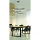 LAMPA WISZĄCA HALO CCT + REMOTE CONTROL CZARNA