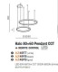 LAMPA WISZĄCA HALO CCT + REMOTE CONTROL BIAŁA