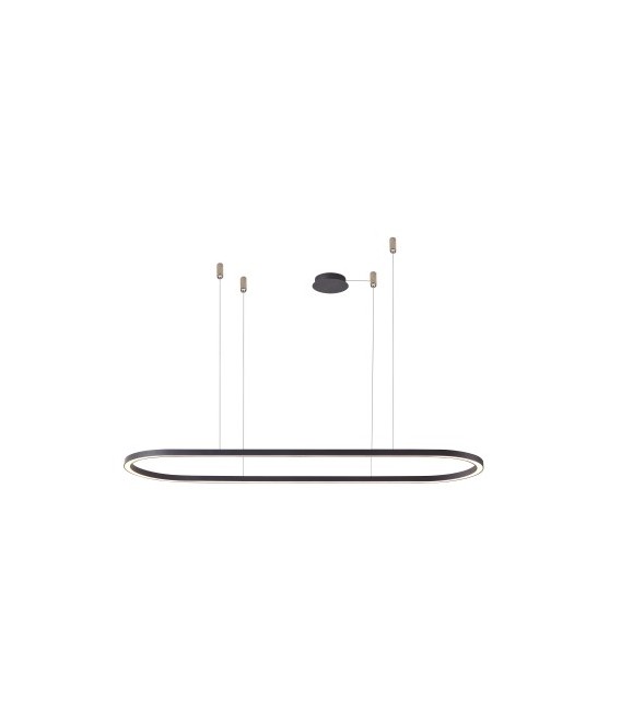 LAMPA WISZĄCA ELENA 120 LED DIMM CZARNA