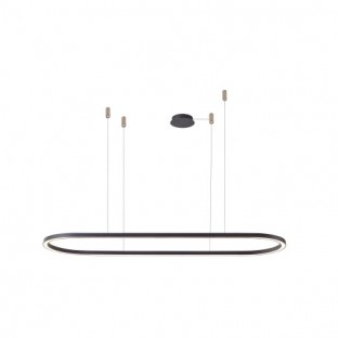 LAMPA WISZĄCA ELENA 120 LED DIMM CZARNA