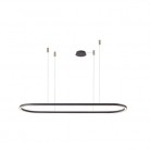 LAMPA WISZĄCA ELENA 120 LED DIMM CZARNA