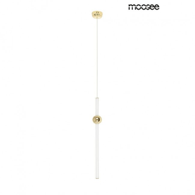 LAMPA WISZĄCA LIBRA 60 LED BIAŁO ZŁOTA