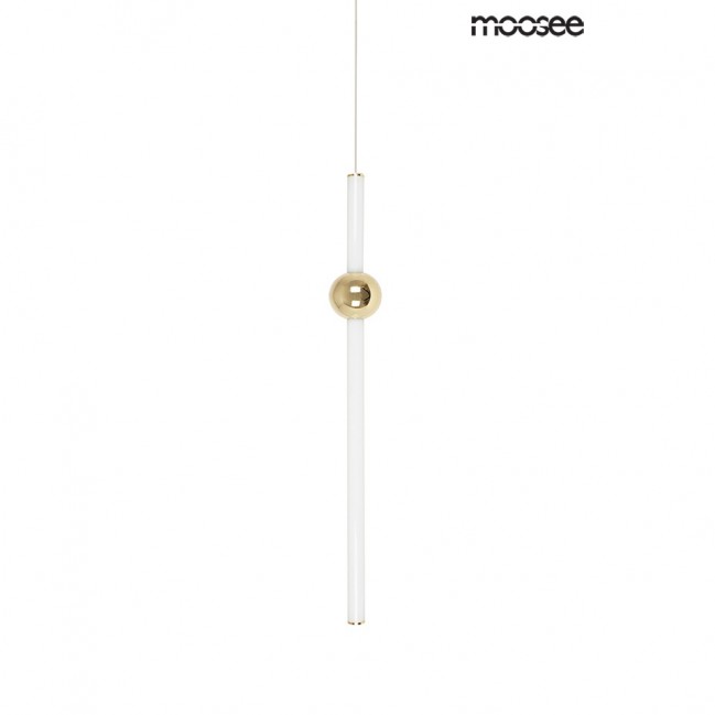 LAMPA WISZĄCA LIBRA 60 LED BIAŁO ZŁOTA