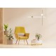 LAMPA WISZĄCA LIBRA 60 LED BIAŁO ZŁOTA