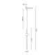 LAMPA WISZĄCA LIBRA 60 LED BIAŁO ZŁOTA
